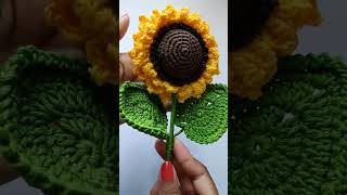 Girasol a crochet paso a paso tutorial crochet 14defebrero [upl. by Loralee615]