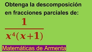 Fracciones Parciales Clase 14 [upl. by Hsiwhem]