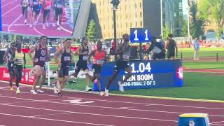 Men’s 800m Semifinal Heat 2 2024 US Olympic Trials Hobbs Kessler 14371 Brandon Miller [upl. by Shere]