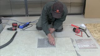 How To Replace A Single CrackedBroken Floor Tile [upl. by Gena]