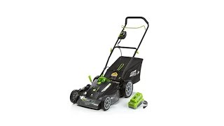 EARTHWISE 18quot Cordless Electric Lawn Mower [upl. by Alden589]