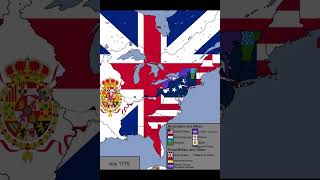 The American Revolutionary War with Flags [upl. by Marigold]