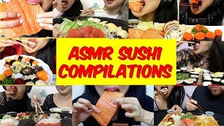 ASMR SUSHI Compilation THANK YOU 500K  SASASMR NO TALKING [upl. by Raynold]