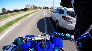 Yamaha Blaster 200 quad angry ride back homeGopro4 [upl. by Enoj]