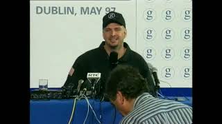 Garth Brooks Croke Park Concert interview Ireland 1997 [upl. by Agripina]