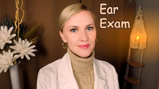 testing and examining your EARS 👂 ASMR WHISPER [upl. by Kirkwood9]