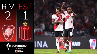 Supercopa Argentina undécima edición River 2  Estudiantes de La Plata 1 [upl. by Stegman259]