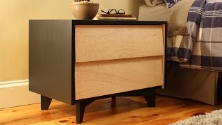 How to make a MidCentury Modern Nightstand [upl. by Muhcan779]