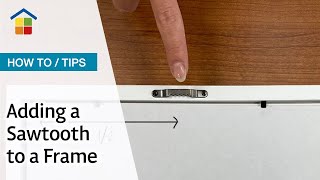 How to install a sawtooth hook on a picture frame [upl. by Markus109]