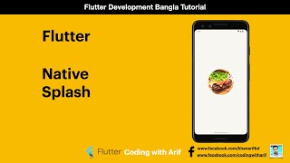 How to create Flutter Native Splash Screen  Splash Screen Tutorial 2023 [upl. by Axe]