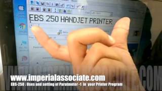 EBS250  Uses amp Settings Parameter1 in your Printer [upl. by Namyac]