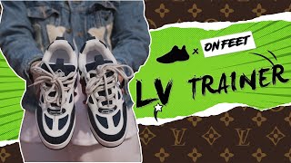 On Feet Louis Vuitton LV SKATE Sneakers Review [upl. by Jasik797]