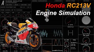 Honda RC213V  ATG Engine Simulator [upl. by Eanod870]