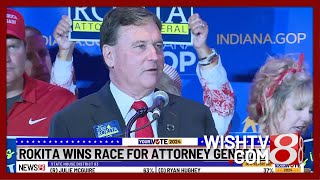 Rokita wins race for attorney general [upl. by Nihhi675]