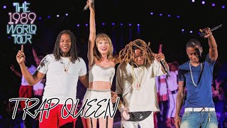 Taylor Swift amp Fetty Wap  Trap Queen Live on The 1989 World Tour [upl. by Farmer]