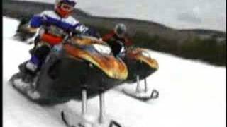 Snow Hawk snowmobile on trails [upl. by Rbma366]