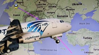 EgyptAir flight plunged into the Mediterranean Sea [upl. by Pufahl196]