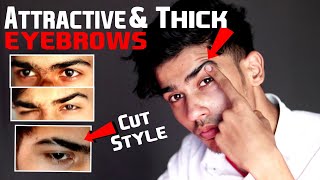 Get Thick Shaped and Attractive Eyebrows  Eyebrow Cut Style [upl. by Barbabra]