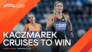 Kaczmarek runs 4986 400m to win in Bydgoszcz  Continental Tour Gold 2024 [upl. by Afirahs]