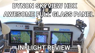 Dynon SkyView HDX in a MOONEY  INFLIGHT REVIEW  BEST full GLASS AFFORDABLE PANEL EVER [upl. by Adam]