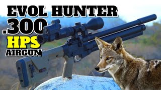 Airgun Coyote Hunting with New EVOL HPS  First Look [upl. by Vharat]