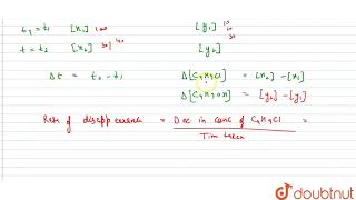 From the concentrations of C4H9Cl butyl chloride at different times given below calcu [upl. by Tager14]