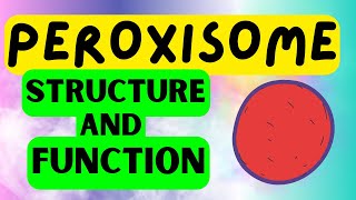 Peroxisomes  QUICK STRUCTURE AND FUNCTION EXPLAINED [upl. by Asilet]