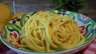 TAGLIOLINI AL LIMONE ricetta tagliolini al limone SENZA PANNA pasta al limone [upl. by Yrrap]