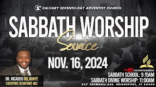 Dr Nicardo Delahaye  Calvary SDA Media  November 16 2024 [upl. by Normy]