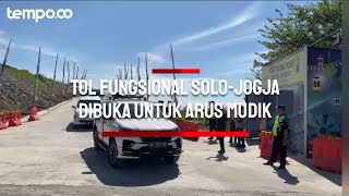 Tol Fungsional SoloJogja Sepanjang 22 Kilometer Dibuka untuk Arus Mudik [upl. by Anuahsar]