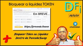 COMO TRAVAR BLOQUEAR A LIQUIDEZ TOKEN CONTRATO LP PANCAKESWAP [upl. by Nauqram946]