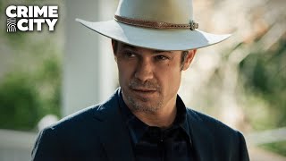 Raylan Gives Quarles 24 Hours to Clear Out  Justified Timothy Olyphant [upl. by Meehaf]