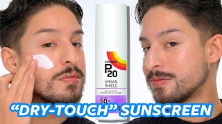 10 hour Dry Touch Sunscreen NEW P20 Urban Shield SPF 50 Review [upl. by Airpal]