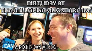 Galloping Ghost Arcade Birthday  A Pixel Dan Vlog [upl. by Llenal]