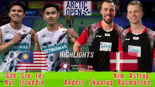 Highlight 🔴 Goh Sze FeiNur Izzuddin MAS vs DEN Kim AstrupAnders S Rasmussen Arctic Open [upl. by Veats]