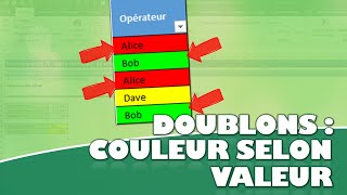 Comment identifier les cellules identiques en 1 clic sur Excel couleur selon valeur [upl. by Nawor]