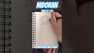 How to draw Nidoran in 3 minutes nidoran pokemon art [upl. by Fillander382]