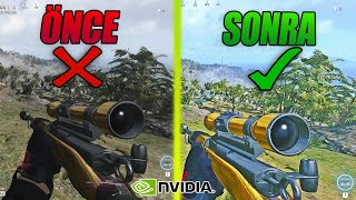 NVIDIA FILTRE Saklanan Düşmanları Kolaylıkla Görün REHBER  Warzone Türkçe Rehber [upl. by Monafo56]