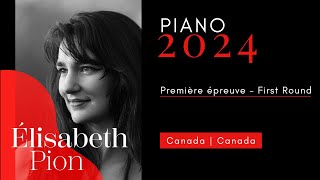 CMIM Piano 2024  1ère épreuve  First Round  Élisabeth Pion [upl. by Foulk]