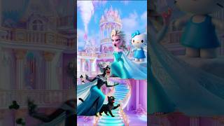 Black Elsa vs White Elsa elsa princess disney foryou shorts [upl. by Shepherd]