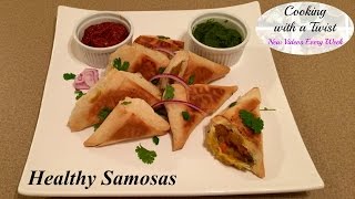 Homemade Samosa Recipe  How to make Samosa  Healthy Vegetable Samosa Recipe  Indian Appetizer [upl. by Refinney]