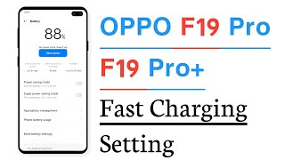 OPPO f19 Pro amp F19 Pro Fast Charging Setting [upl. by Lindahl]