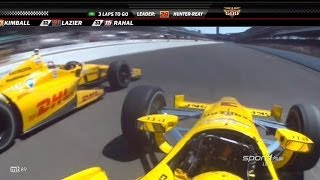 2014 Indy 500 Finish [upl. by Ellekcim]