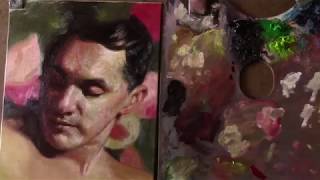 Portrait Painting with RedGreen Limited Palette [upl. by Helene]