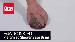 How to Install a Shower Drain in a Preformed Base [upl. by Raney]