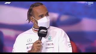 Hamilton surprised to see Crofty during the press conference at the British GrandPrix [upl. by Natassia]