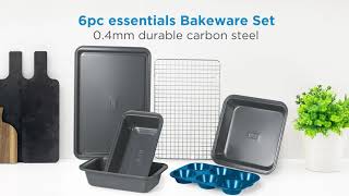 BLACKDECKER BDK401B 6Pc Carbon Steel Bakeware Set [upl. by Aivekal]