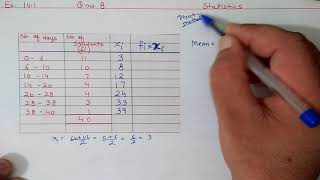 Ex141 Q8 Chapter14 Statistics  Ncert Maths Class 10  Cbse [upl. by Rubina866]