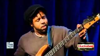 Victor Wooten performs Amazing Grace on Huckabee [upl. by Silvan21]