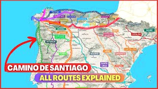 Best Camino De Santiago Route Map Details of All Time [upl. by Vinaya]